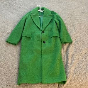 Brushed top shop long line coat